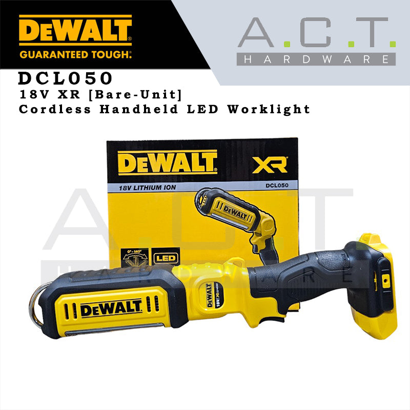 DEWALT DCL050 18V XR CORDLESS HANDHELD LED WORKLIGHT [BARE UNIT]