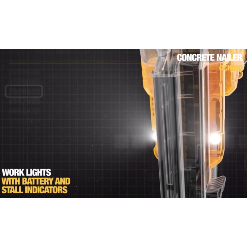 DEWALT DCN890N, 18V / 20VMAX BRUSHLESS CONCRETE NAILER (BARE TOOL ONLY)