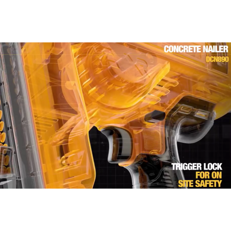 DEWALT DCN890N, 18V / 20VMAX BRUSHLESS CONCRETE NAILER (BARE TOOL ONLY)