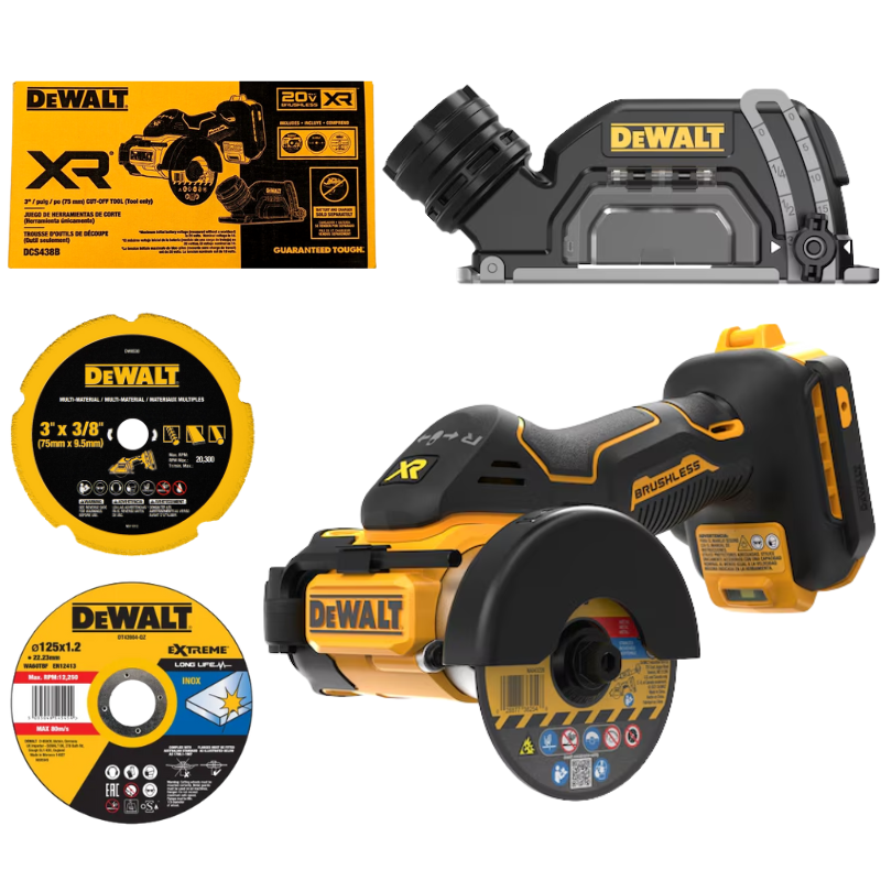 DEWALT DCS438N, 18V / 20VMAX BRUSHLESS 76MM (3") CUT OFF TOOL, (BARE TOOL ONLY) Main image