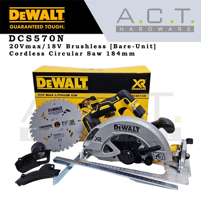 DEWALT DCS570N 20V XR CORDLESS BRUSHLESS CIRCULAR SAW 184M [BARE-UNIT]