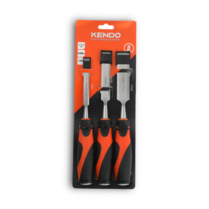 KENDO 3pc Wood Chisel Set - 85121