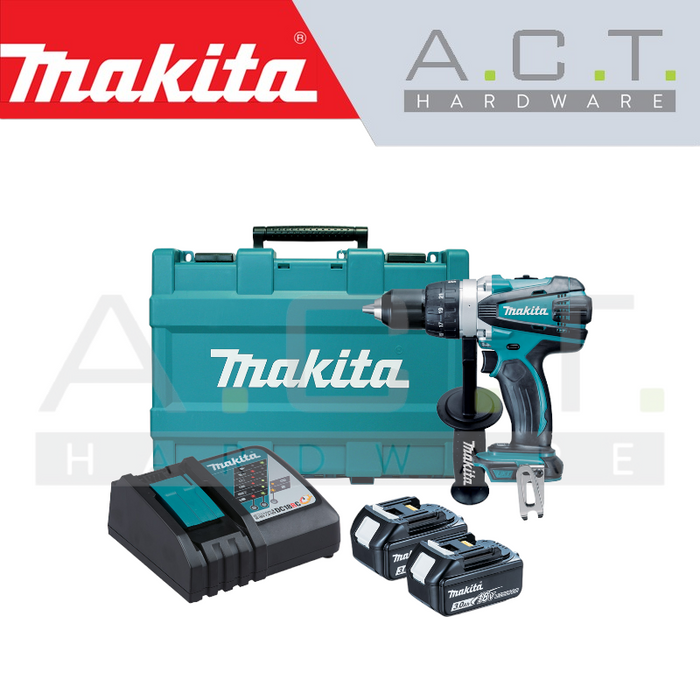 MAKITA DDF458 CORDLESS DRIVER DRILL (Steel & Wood)