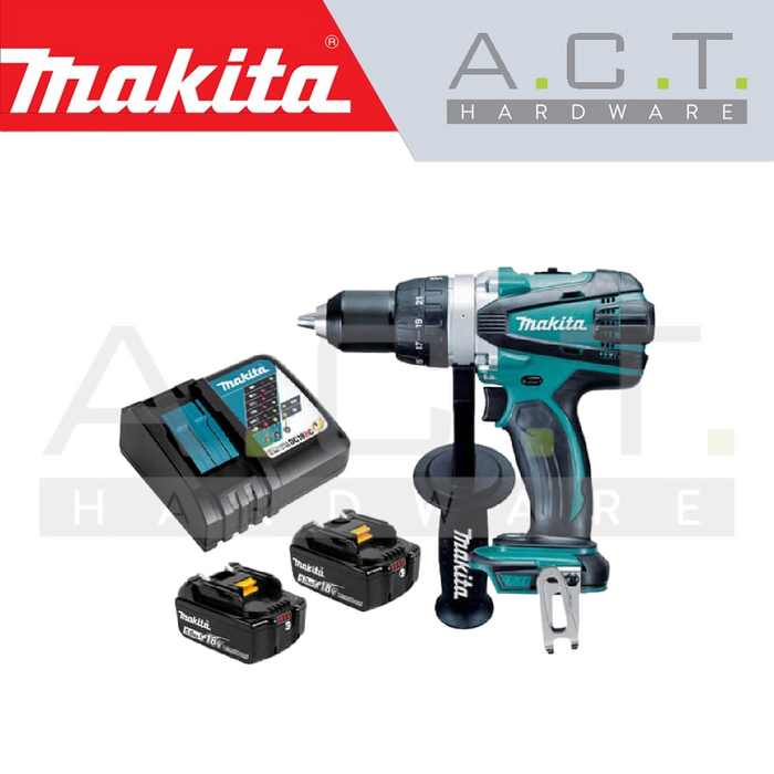 MAKITA DDF458 CORDLESS DRIVER DRILL (Steel & Wood)