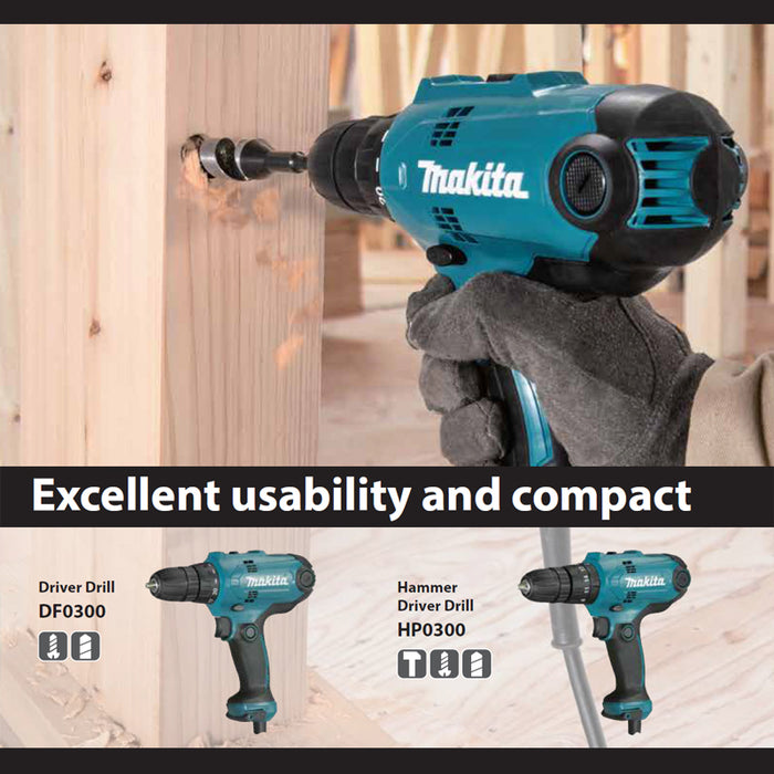 MAKITA DF0300 CORDED DRIVER DRILL