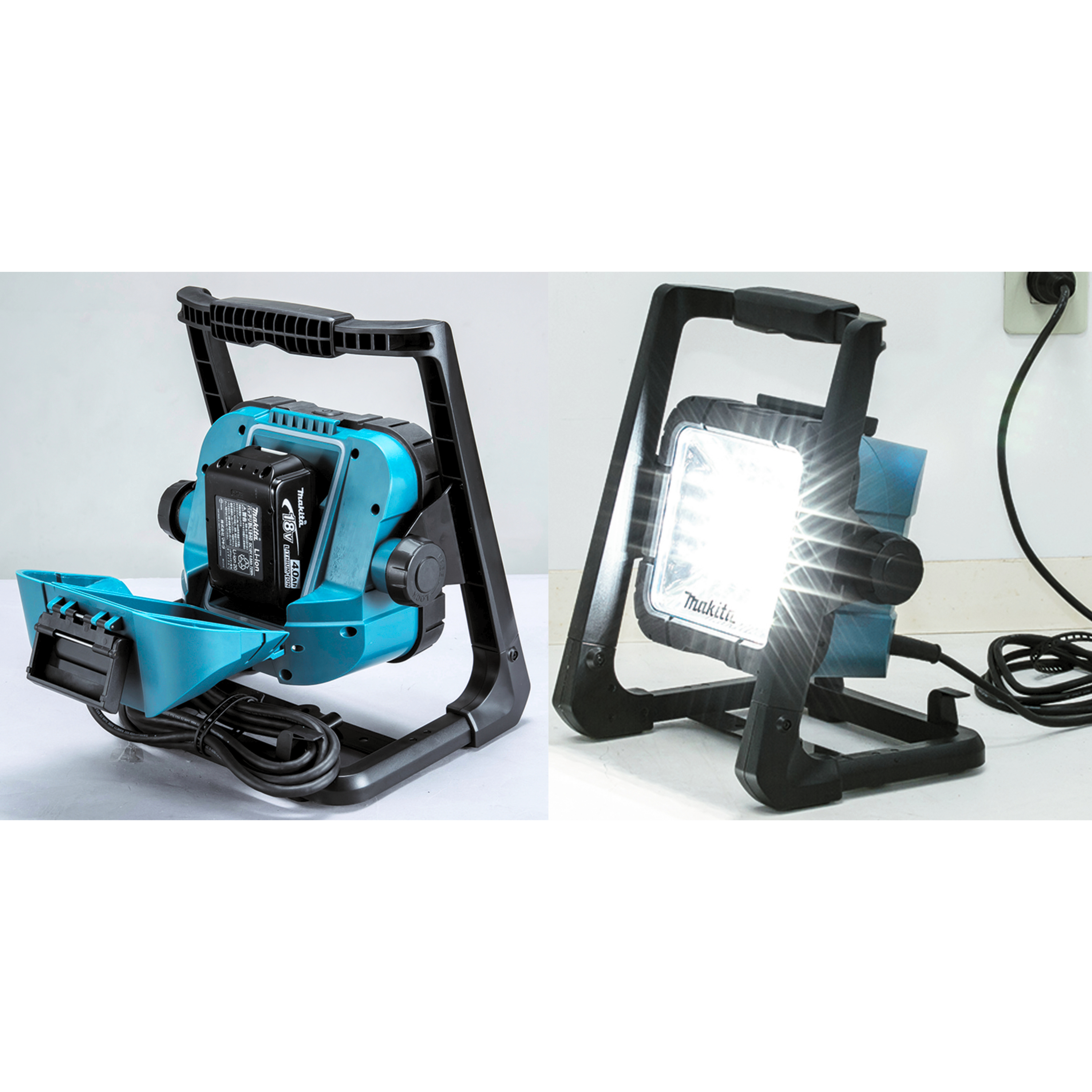 MAKITA DML805, 220V CORDED AND 18V CORDLESS LED WORKLIGHT, 750 LUMENS