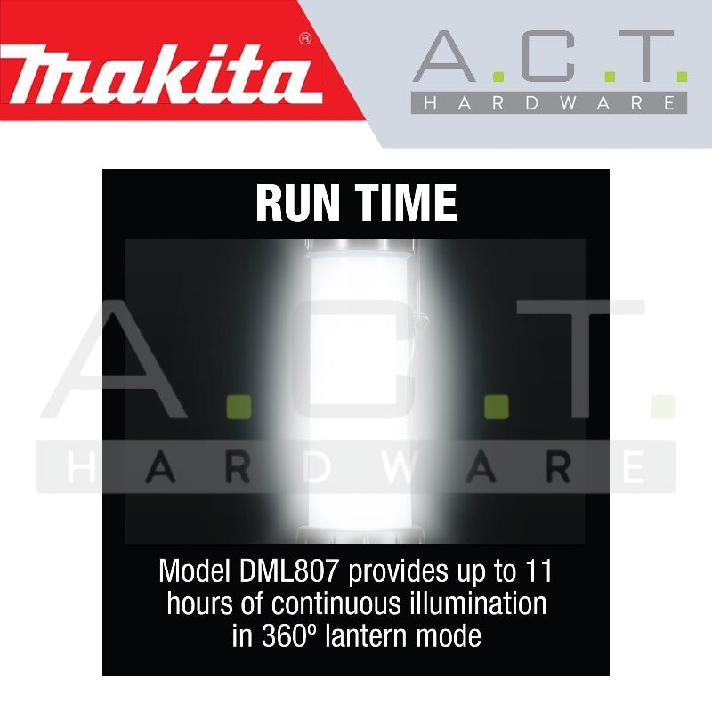 MAKITA DML807 CORDLESS LED FLASHLIGHT