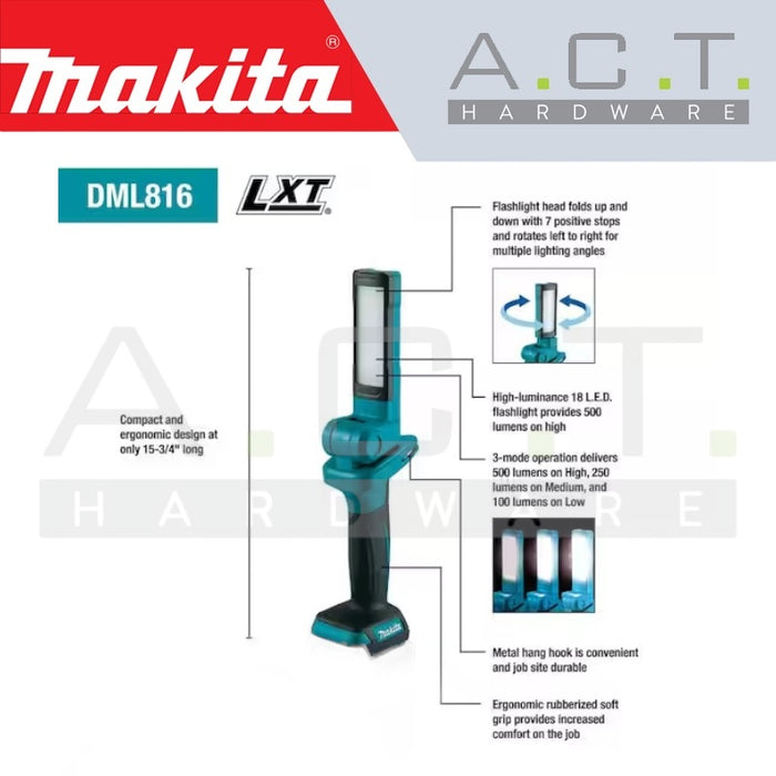 MAKITA DML816 CORDLESS FLASHLIGHT