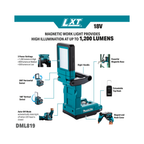 MAKITA DML819 18V LXT LED MAGNETIC WORK LIGHT (BARE UNIT)