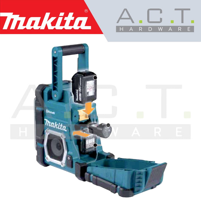 MAKITA DMR108 CORDLESS JOB SITE RADIO