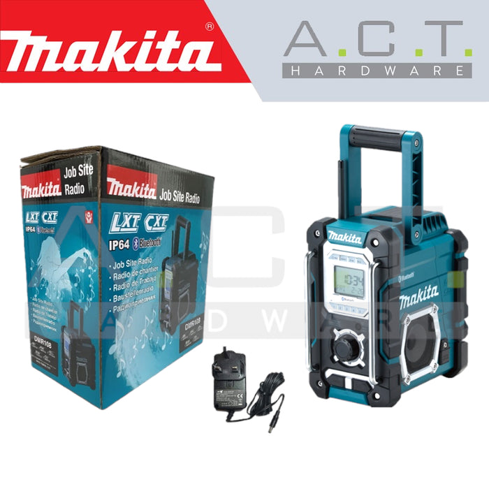 MAKITA DMR108 CORDLESS JOB SITE RADIO