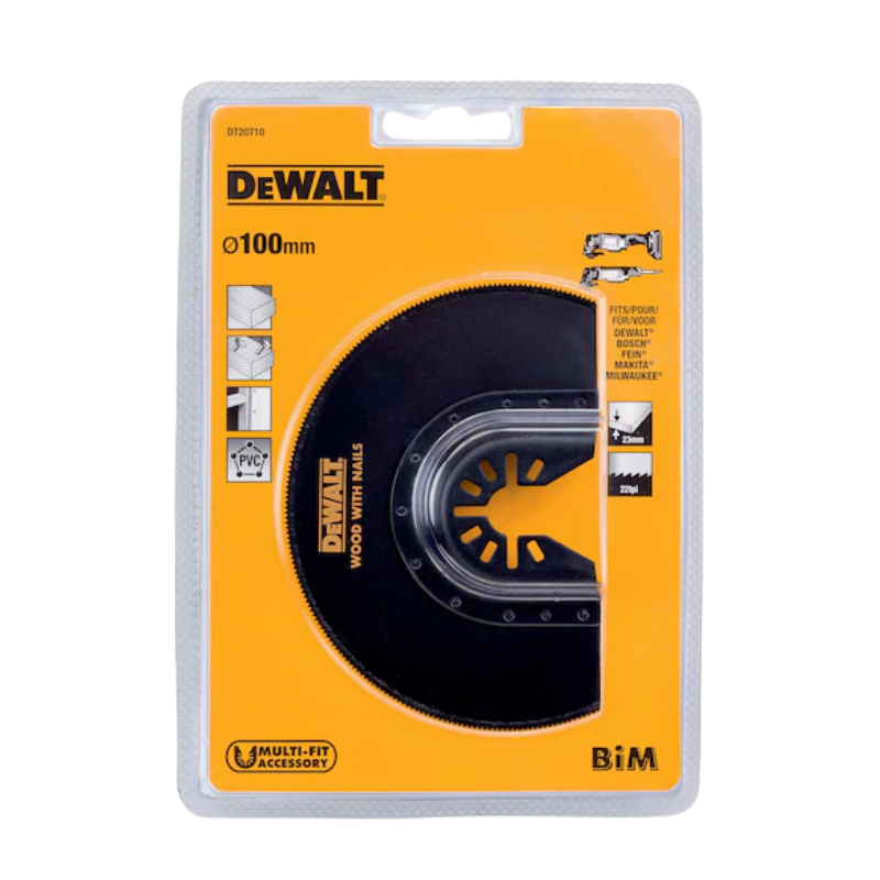 DEWALT DT20710-QZ, Bi-Metal Oscillation Flush Cut Blade for Wood / Metal Cuts, 102mm Main image