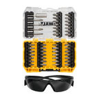 DEWALT DT70703-QZ, 47PC Screwdriving Set & Safety Glasses, comes with T-STAK Tough Case
