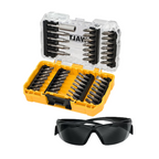 DEWALT DT70703-QZ, 47PC Screwdriving Set & Safety Glasses, comes with T-STAK Tough Case