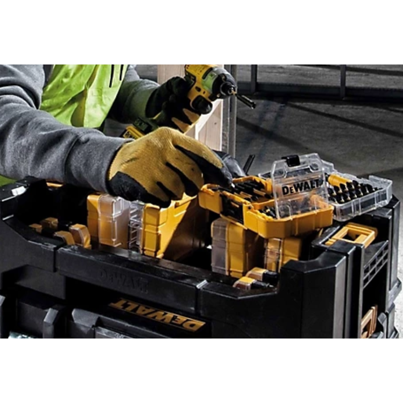 DEWALT DT70703-QZ, 47PC Screwdriving Set & Safety Glasses, comes with T-STAK Tough Case
