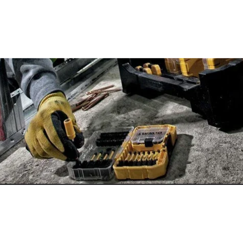 DEWALT DT70707-QZ, 25PC Drill/ Screw Bit Set & Drinking Tumbler Set, With T-STAK Tough Stack Case