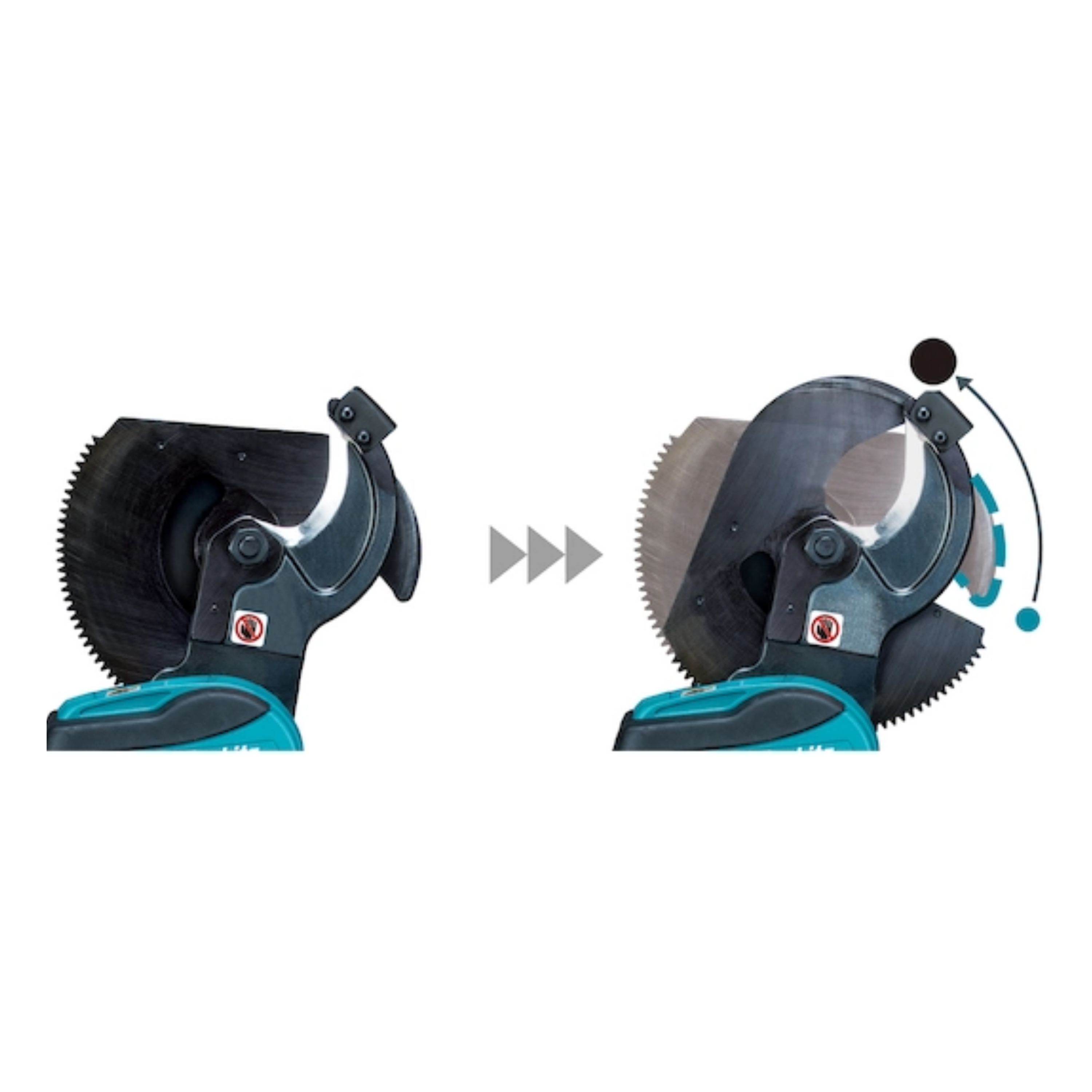 MAKITA DTC101ZK, 18V CORDLESS OPEN TYPE CABLE CUTTER (BARE UNIT)