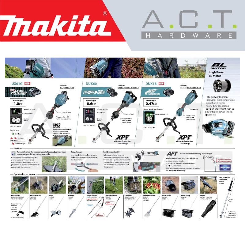 MAKITA DUX18Z CORDLESS MULTI FUNCTION POWER HEAD
