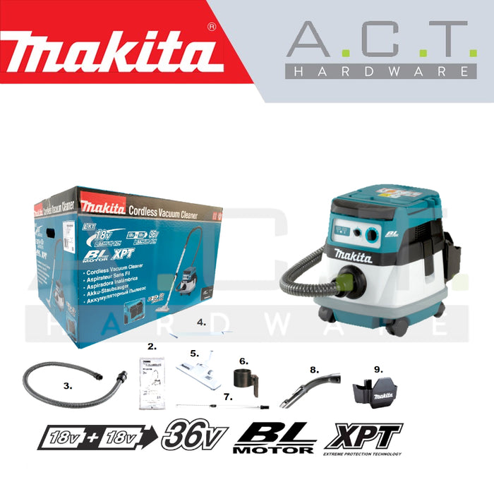 MAKITA DVC865LZX2 CORDLESS VACUUM CLEANER (WET & DRY)