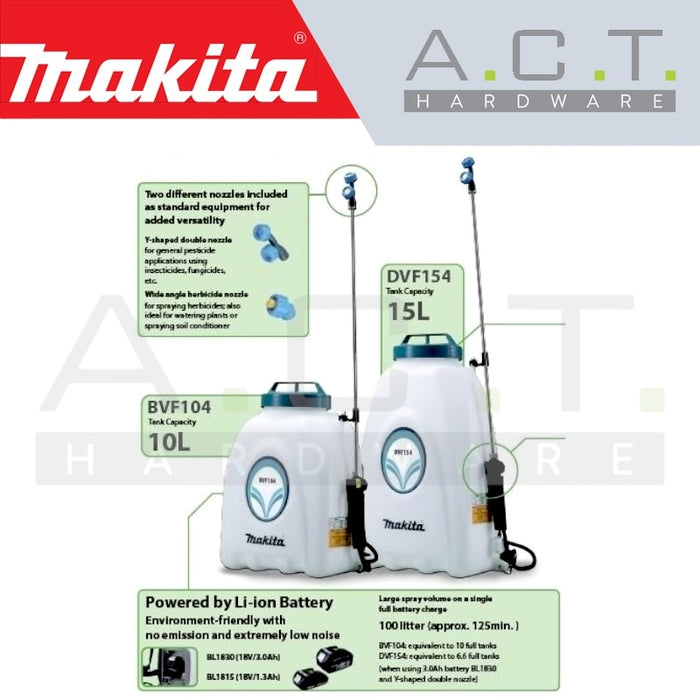 MAKITA DVF104Z CORDLESS GARDEN SPRAYER