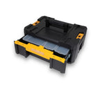 DEWALT HEAVY DUTY TOOL BOX, TSTAK II, SINGLE DEEP DRAWERS WITH 6 COMPARTMENTS, DWST17803-1
