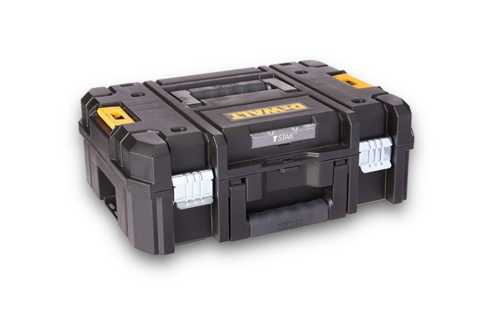 DEWALT HEAVY DUTY TOOL BOX, TSTAK II, FLAT TOP, DWST17807-1