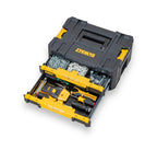 DEWALT HEAVY DUTY TOOL BOX, TSTAK II, TWO DRAWERS STORAGE BOX, DWST1-70706
