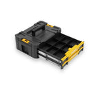 DEWALT HEAVY DUTY TOOL BOX, TSTAK II, TWO DRAWERS STORAGE BOX, DWST1-70706
