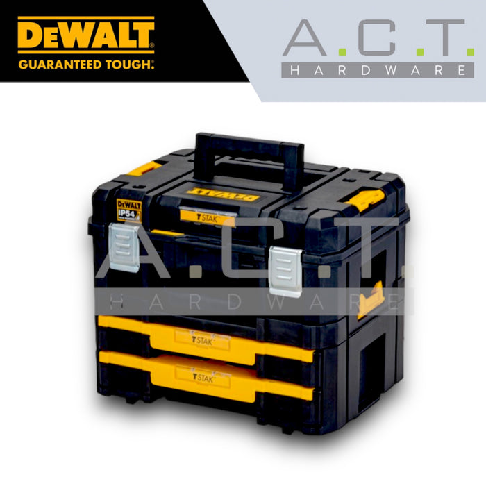 DEWALT HEAVY DUTY TOOL BOX TSTAK II COMBO KIT TOOL BOX DWST83395 1