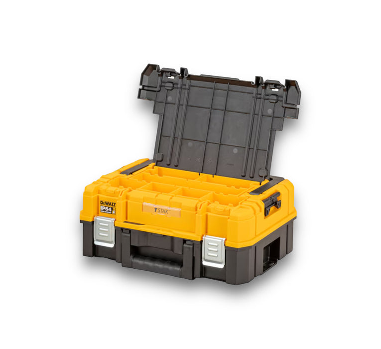 DEWALT HEAVY DUTY TOOL BOX, TSTAK II, ORGANISER TOP SHALLOW TOOL BOX, DWST83344-1