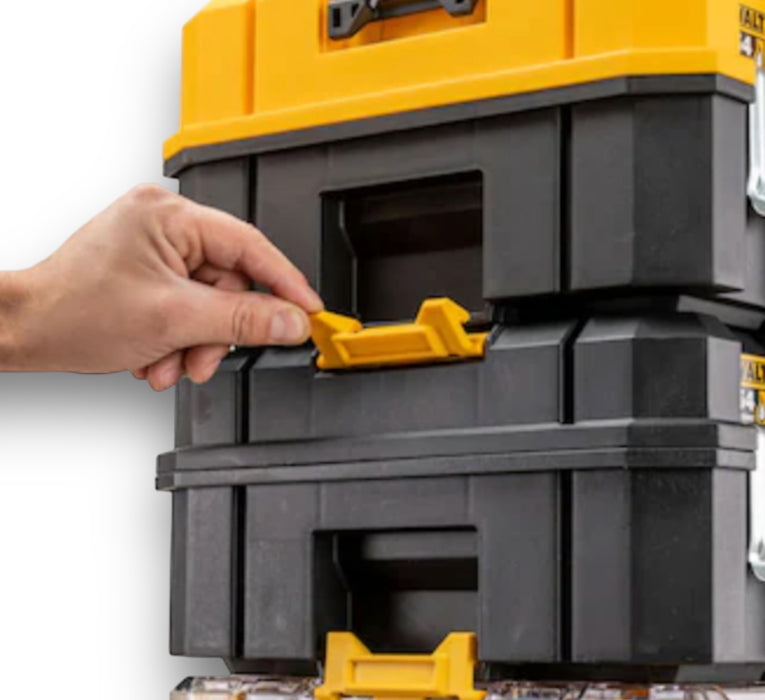 DEWALT HEAVY DUTY TOOL BOX, TSTAK II, ORGANISER TOP SHALLOW TOOL BOX, DWST83344-1