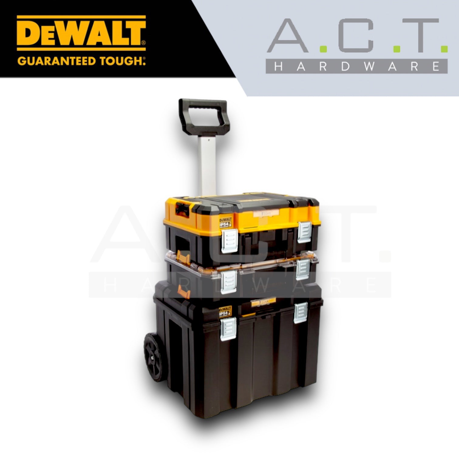 DEWALT HEAVY DUTY TOOL BOX, TSTAK II, MOBILE BOX SYSTEM, DWST83411 Main image
