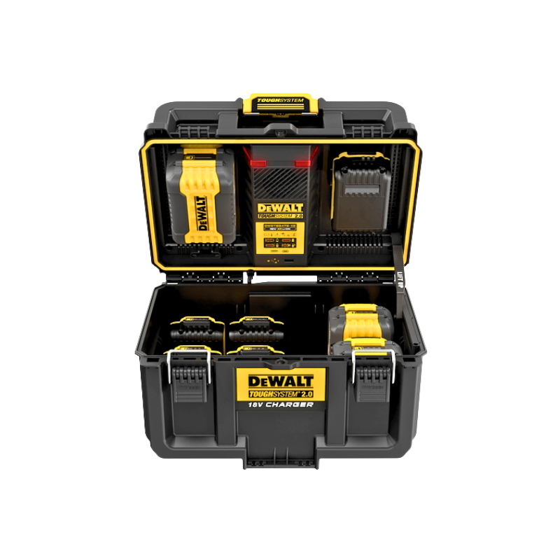 DEWALT DUAL PORTS FAST CHARGER BOX TOUGHSYSTEM 2.0 SERIES FOR 12V/ 18V BATTERIES, DWST83471-QW
