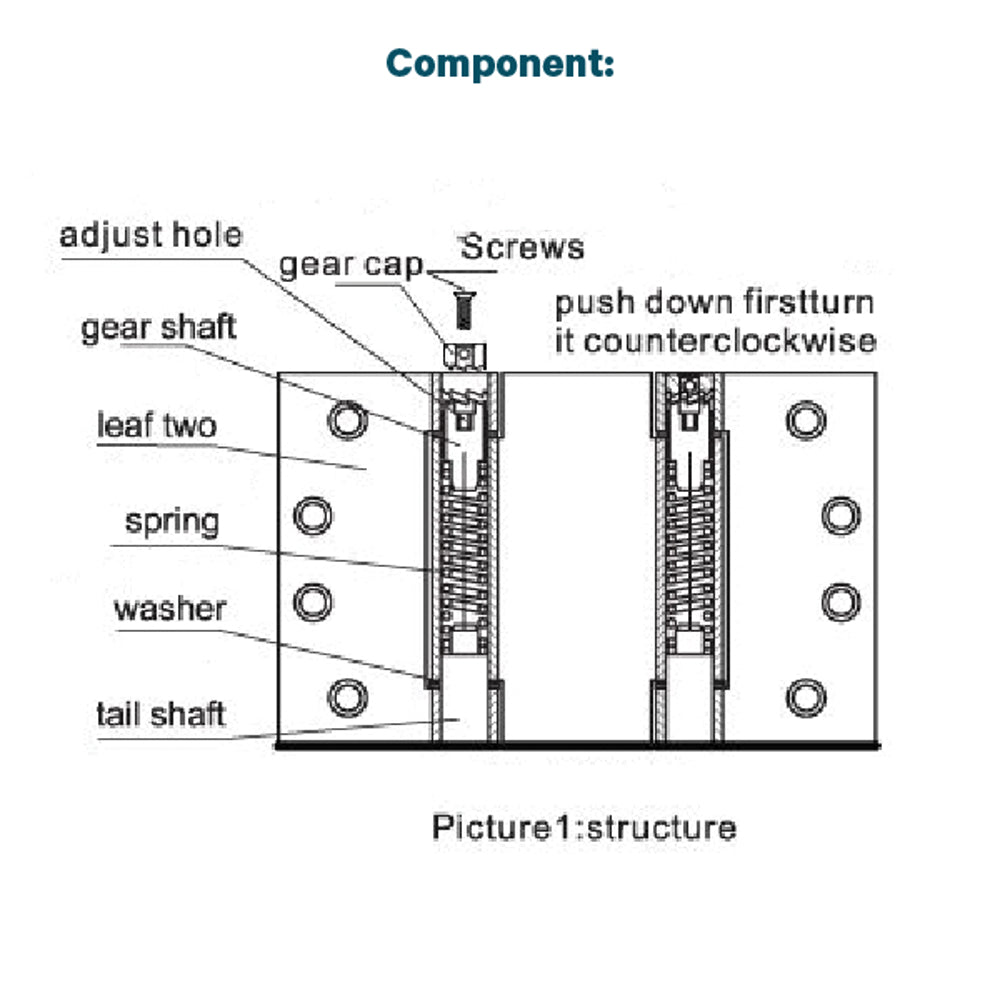 S.H Double Action Spring Hinge