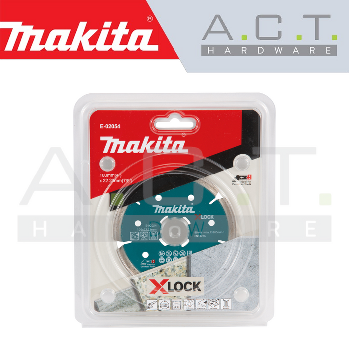 MAKITA DIAMOND WHEEL 100MM SEG (DRY) X-LOCK, E-02054