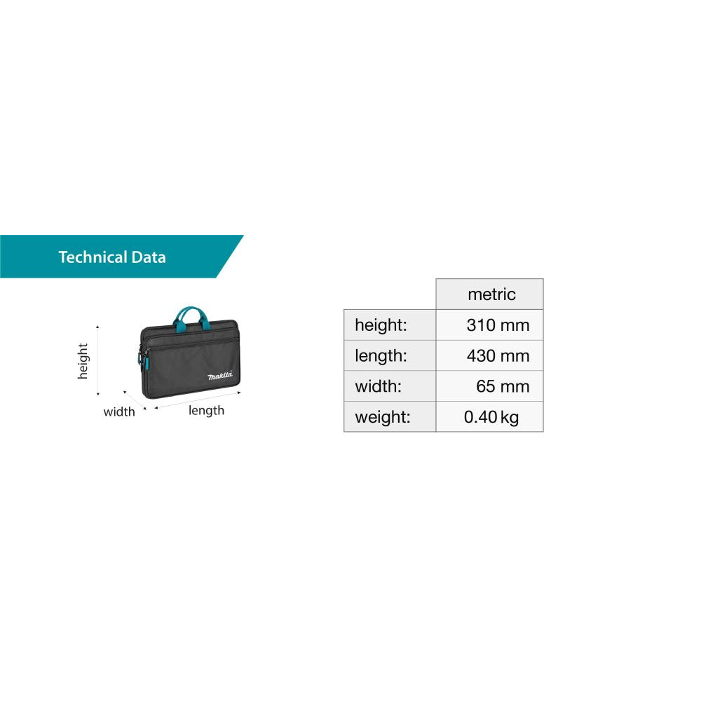 MAKITA E-30190, LAPTOP AND ACCESSORIES SLEEVE Secondary image