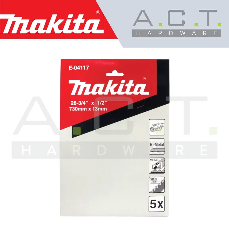 MAKITA RECIPRO SAW BLADE, (STAINLESS STEEL/ CAST IRON/ BAND SAW CUTS), E-04117 Main image