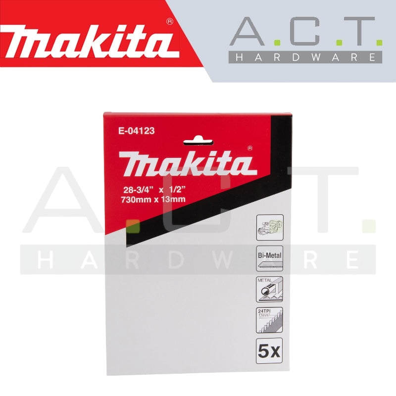 MAKITA RECIPRO SAW BLADE, (STAINLESS STEEL/ CAST IRON/ BAND SAW CUTS), E-04123 Main image