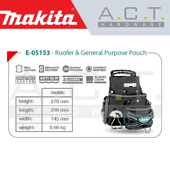 MAKITA GENERAL PURPOSE POUCH, E-05153