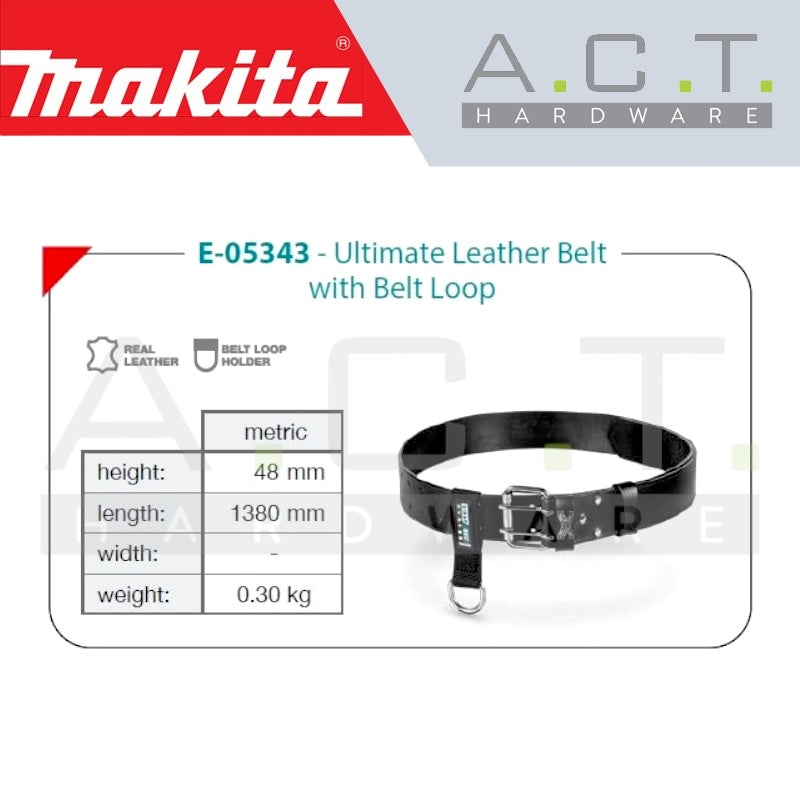 MAKITA HEAVYWEIGHT LEATHER BELT, E-05343 Secondary image