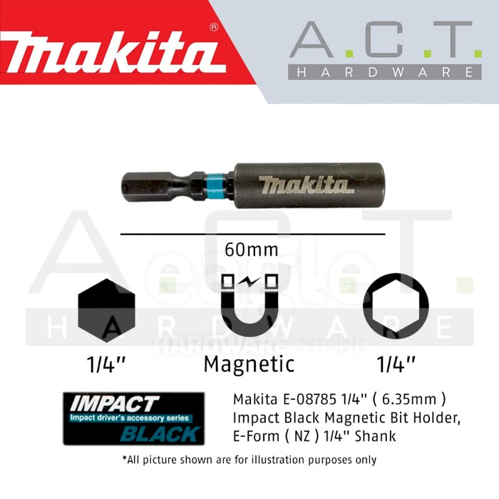 MAKITA IMPACT BLACK BIT HOLDER, E-FORM, E-08785