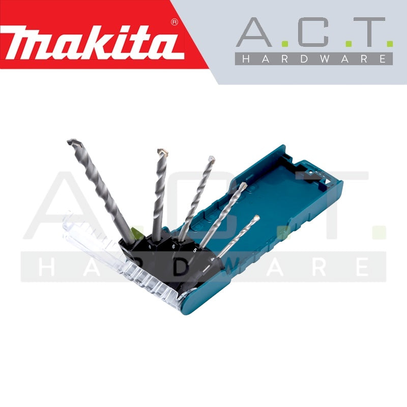 MAKITA T.C.T DRILL BIT SET (5PCS) WITH STRAIGHT SHANK/ CONCRETE Secondary image