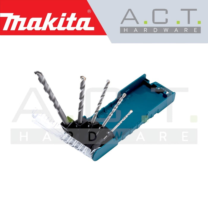 MAKITA T.C.T DRILL BIT SET (5PCS) WITH STRAIGHT SHANK/ CONCRETE