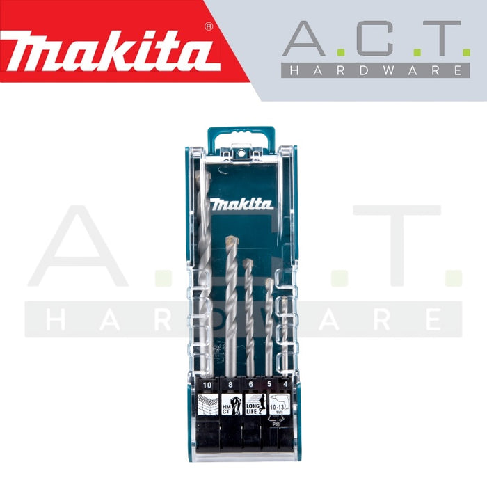 MAKITA T.C.T DRILL BIT SET (5PCS) WITH STRAIGHT SHANK/ CONCRETE