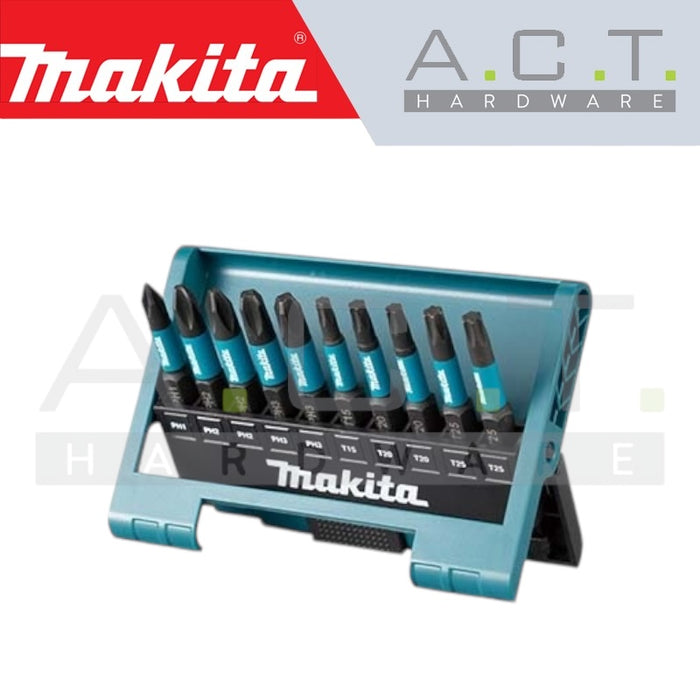 MAKITA IMPACT BLACK 10PC SCREW BIT SET, E-FORM, E-14233