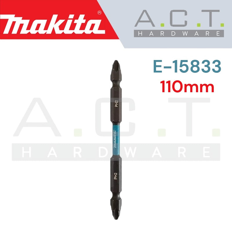 MAKITA IMPACT BLACK DOUBLE ENDED SCREW BIT, E-FORM (10PC) Secondary image