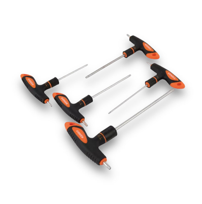 KENDO 5PC T-HANDLE FOLDING TORX KEY SET - 20780 Secondary image