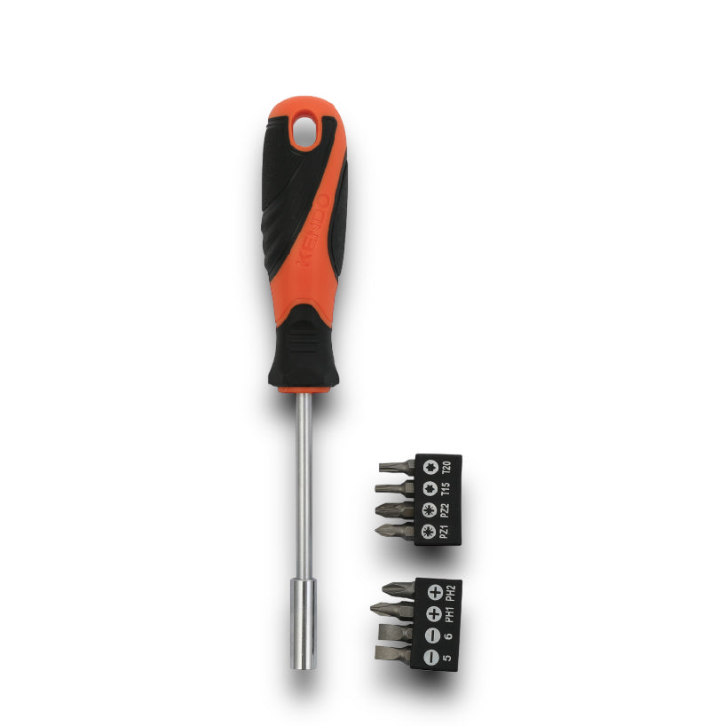 KENDO 9PC FOLDED SCREWDRIVER BITS SET - 20236 Secondary image