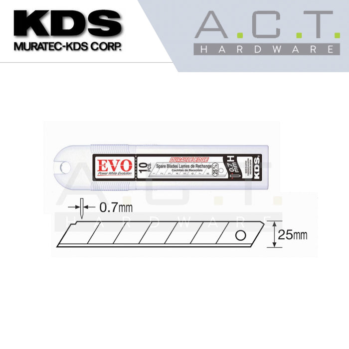 KDS HB-10, SPARE BLADES 25MM (10PCS/PKT)