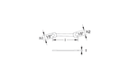 ELORA 100 DOUBLE OPEN ENDED SPANNER METRIC 330-560MM